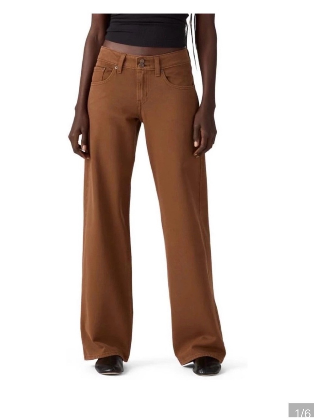 Levi's Women's Wide-Leg Jeans in Brown